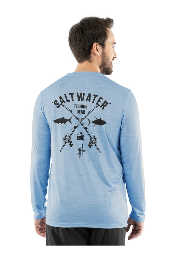 Men's Performance Long Sleeve Fishing Shirt, Sizes:S-3XL