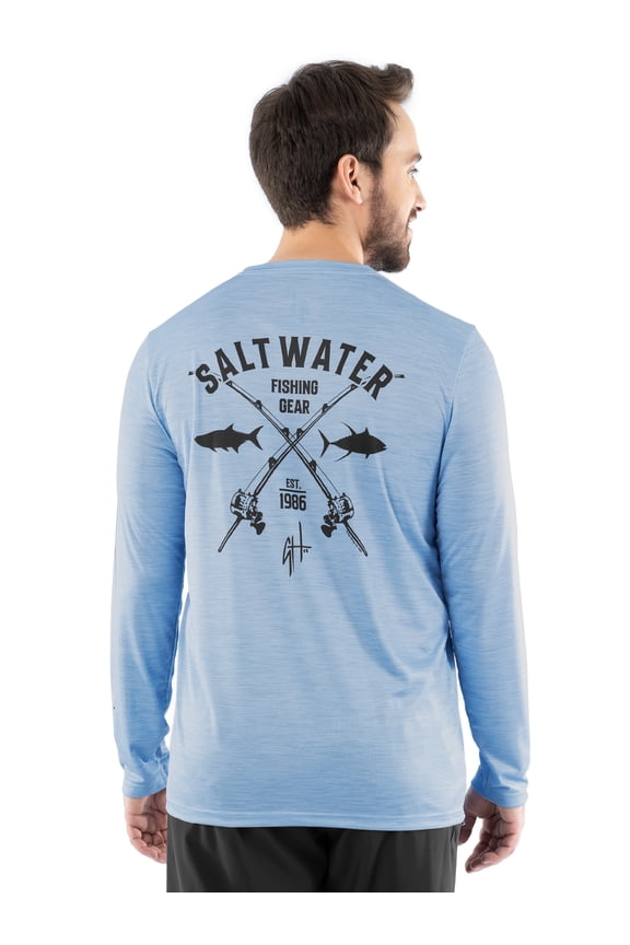 Men's Performance Long Sleeve Fishing Shirt, Sizes:S-3XL