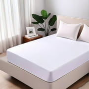 GH1200 Mattress Cover Queen Size Bed, Soft Cotton & Terry Blend, Mattress Protector with Waterproof TPU Layer, Bed Protector fits up to 8 inch Mattress Depth, Breathable & Noiseless Mattress Covers