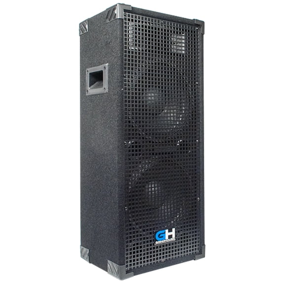 GH210L - Passive Dual 10 Inch 2-Way PA/DJ Loudspeaker Cabinet - 1050 Watt Full Range PA/DJ Band Live Sound Speaker