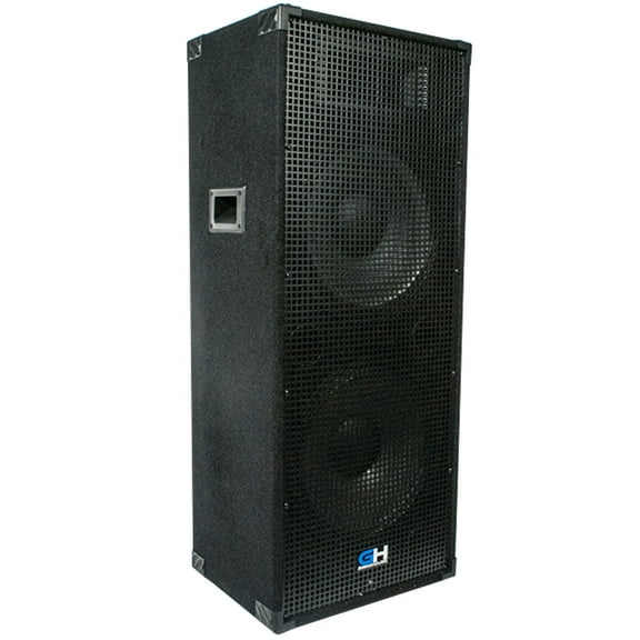 GH215L - Passive Dual 15 Inch 2-Way PA/DJ Loudspeaker Cabinet - 1450 Watt Full Range PA/DJ Band Live Sound Speaker