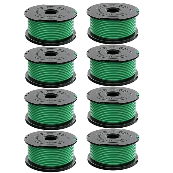 GH3000 Trimmer Replacement Spools Compatible with Black and Decker SF-080 LST540 Weed Eater, 20ft 0.080 inch GH3000R LST540B LST540 Edger Refills Parts, SF O80 Auto-Feed Single Line Cord (8 Pack)