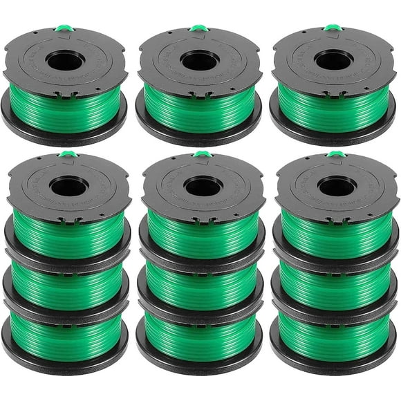 GH3000 Trimmer Spool Replacement for Black and Decker Gh3000 SF-080, 20ft 0.080" Line Spool for Black and Decker Weed Eater String GH3000 SF-080 GH3000R LST540 LST540B SF-080-BKP (12 Pack)