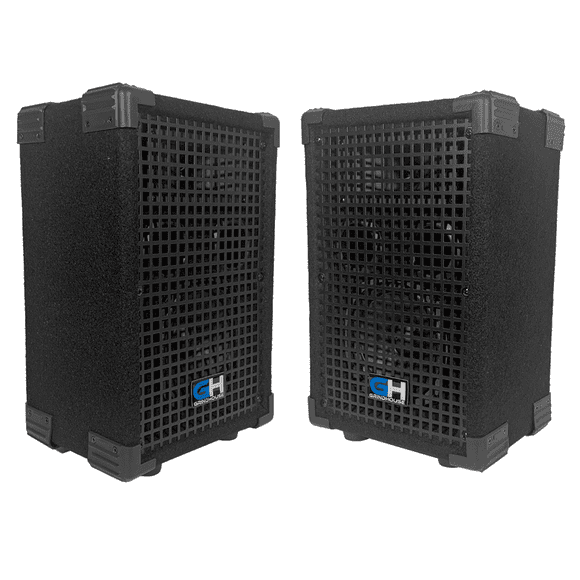 GH5L - Pair of Passive 5 Inch 2-Way PA/DJ Loudspeaker Cabinets - 300 Watt Full Range PA/DJ Band Live Sound Speakers