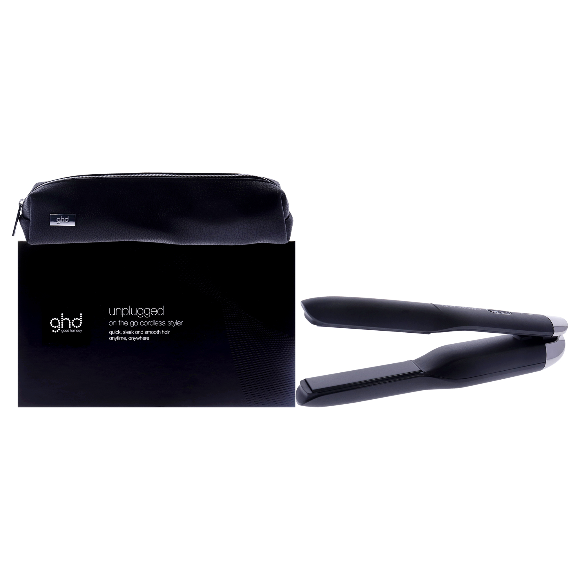GHD GHD Unplugged Cordless Styler - Black , 1 Inch Flat Iron - image 1 of 5
