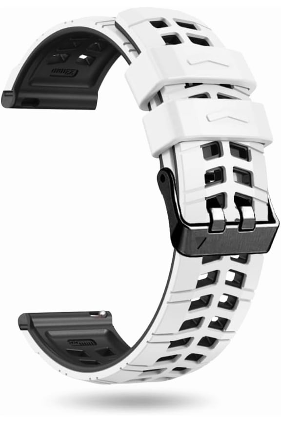 -Bicolor Watch Band, Soft Silicone Adjustable Watch Band Compatible for AMAZTIM M2/M3/T2/T3, KOSPET Tank M2/M3/M3 Ultra/T2/T3/T3 Ultra, Adjustable Wristband, Men Smartwatch Band