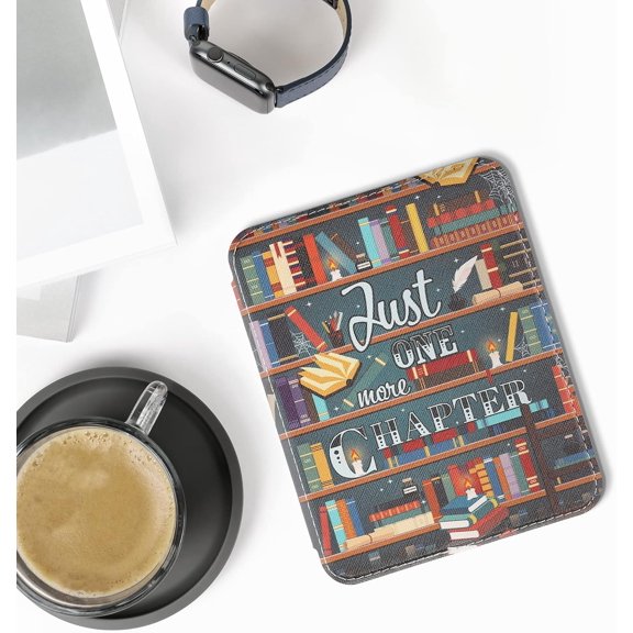 GHDSEEDEHG-Case Compatible with Barnes & Noble Nook Glowlight 4 / 4e Case - eReader Cover - Library Motto Multicolor