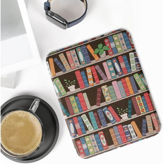 GHDSEEDEHG-Case Compatible with Barnes & Noble Nook Glowlight 4 / 4e Case - eReader Cover - Summer Library Blue/Green/Dark Pink