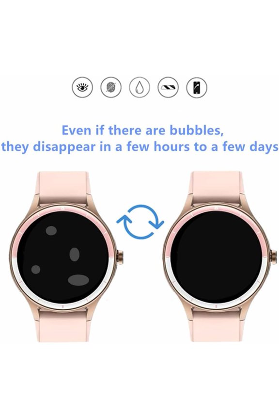-Screen Protector Compatible for TOOBUR/FQQ DR06 / KIBFLE DR03 1.27'' Smartwatch, TPU HD Protective Film (6 PCS)