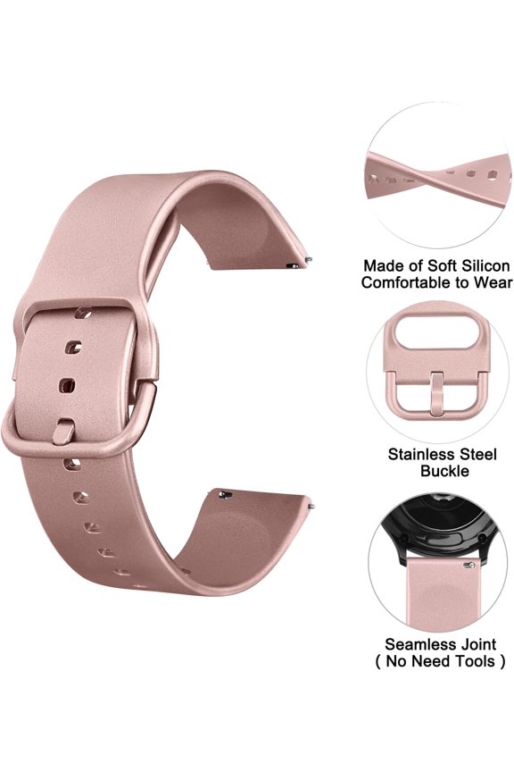 -Silicone Watch Bands Quick Release 20mm 22mm, Soft Sport Replacement Watch Strap for Women Men