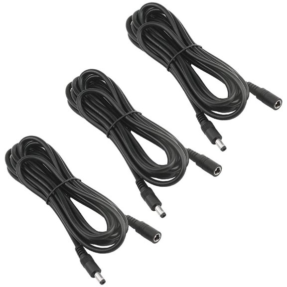 GHDYYPPDEHG-3 Pack 19V Power Extension Cable DC5.5 x 2.1mm Male to Female Plug Power Supply Connector Extension Cord for Computer Projector Strip Speaker CCTV Security Camera 9.8FT