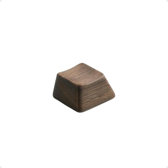 GHDYYPPDEHG-Black Walnut Wood Keycaps, R3 1.00U (1-Key) | Wooden Keycap for Mechanical Keyboard, OEM Profile, Artisan Key Caps Set, MX-Style Compatible, Single Keys & Complete Sets