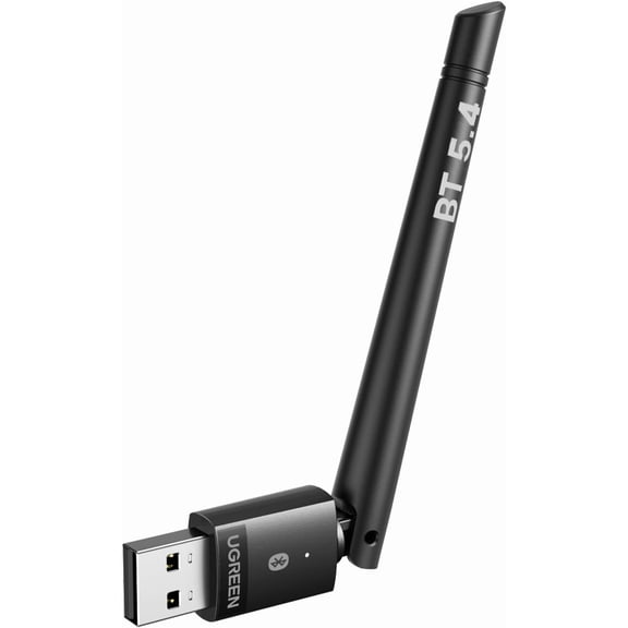 GHDYYPPDEHG-Bluetooth Adapter for PC, Bluetooth 5.4 Long Range Dongle Receiver EDR & BLE, Plug & Play for Windows 11/10/8.1, for Headphone/Keyboard/Mouse/Speakers/Printer