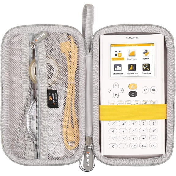 GHDYYPPDEHG-Calculator Case Compatible with NumWorks Color Graphing Calculator and charging cable -Grey (Case Only)
