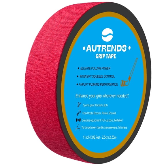 GHDYYPPDEHG-Grip Tape - Multipurpose Cloth Grip Tape for Pull Up Bars, Barbells, Dumbbells, Sports, Tools, Handles, Bats, Rackets, Yard Tools, Wire Wrap, Knife Grip, 1 Inch X 82 Feet