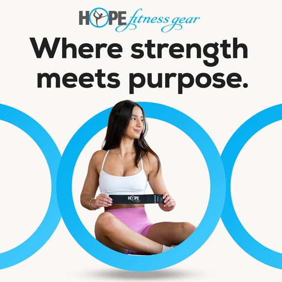 GHDYYPPDEHG-Hope Fitness Infinity Resistance Band, Multi-Purpose Full Body Exercise Loop Band for Home and Gym Workouts, Strength Training, Core, Arms, Legs & Glute Activation