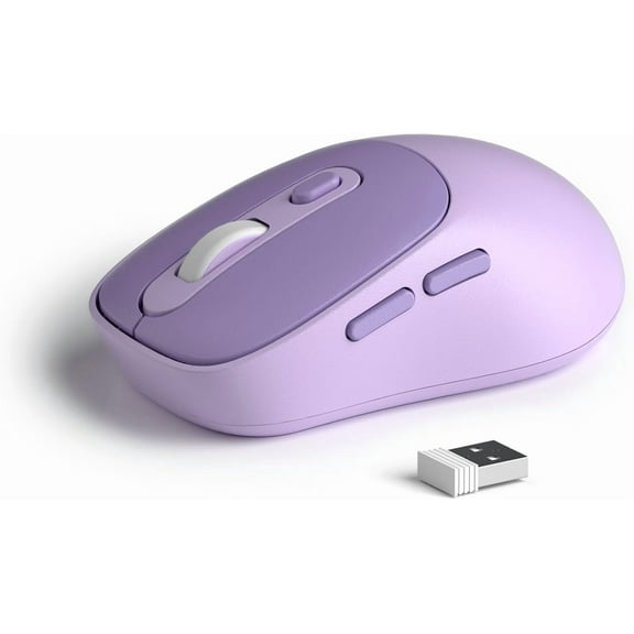GHDYYPPDEHG-MageGee V100 Wireless Mouse, Ultra-Light 2.4G USB Mouse with Adjustable DPI, Premium Rubber Scroll Wheel & Advanced Optical Sensor, Auto Sleep Mode for Energy Saving