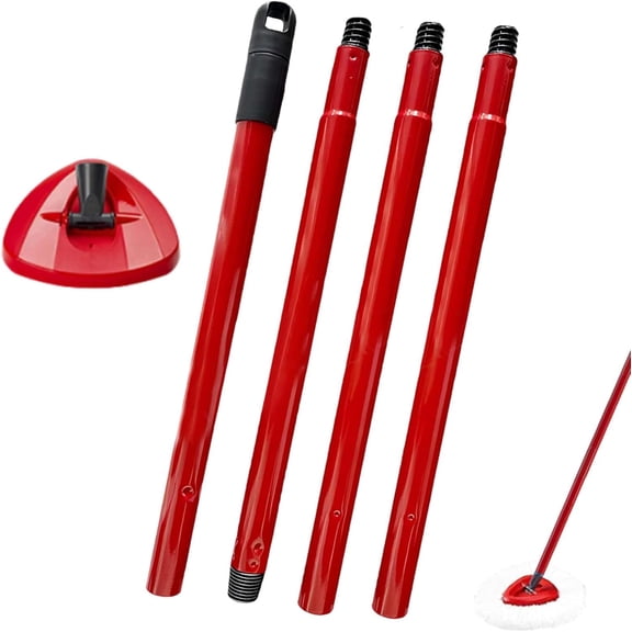 GHDYYPPDEHG-Mop Handle for Ocedar Mop Handle for Ocedar Spin Mop Replacement Handle, 4-Section Spin Mop Handles 28.5-to-55inch Mop Replacement Stick and Base for Compatible with Ocedar Easy Wring Mop