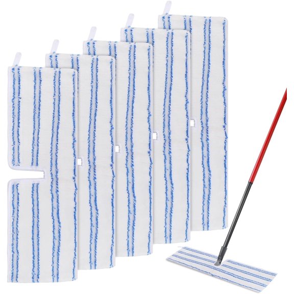 GHDYYPPDEHG-Mop Heads Replacements Compatible with Cedar Dual-Action Flip Mop - Microfiber Mop Replace Pads for Dry/Wet Use - Reusable Washable Dust Mop Refills for Floor Cleaning,5 Pack