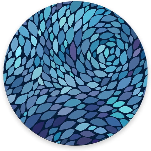 GHDYYPPDEHG-Mouse Pad, Abstract Colours Customized Premium-Textured Round Mouse Pad, Washable Mousepads with Non-Slip Rubber Base Computer Mouse Pads for Wireless Mouse 7.97.90.12 inches