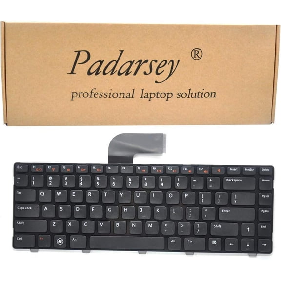 GHDYYPPDEHG-Replacement Keyboard Non-Backlit Compatible with Dell INSPIRON 14R N4110 M4110 N4050 M4040 M5040 M5050 N5040 N5050 N4410 M411R VOSTRO 3450 3550 V3450 XPS X501L x502L Series Black US Layou