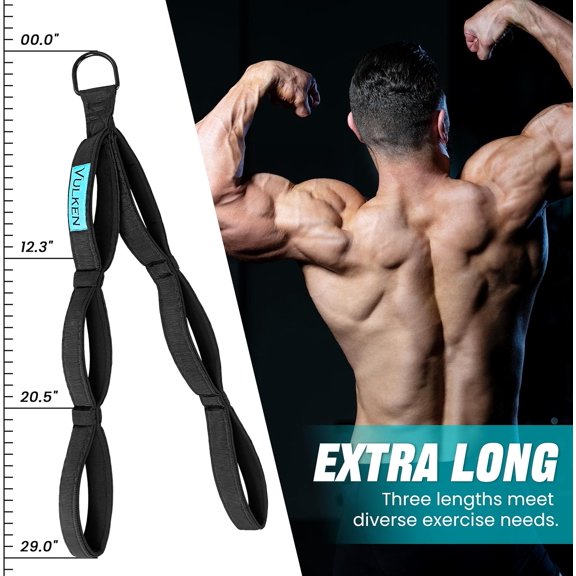GHDYYPPDEHG-Tricep Rope Cable Attachment. 28.7 Inch & 22 Inch Two Lengths Built in One Pull Down Rope