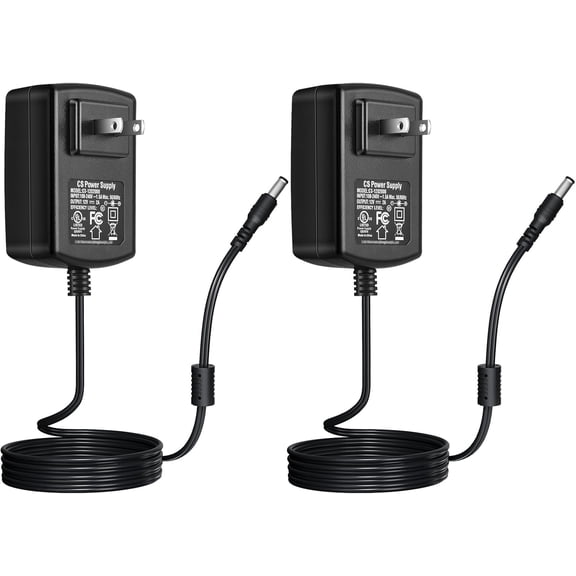 GHDYYPPDEHG-[UL Certified] 2-Pack 12V 2A Power Supply Adapter, 5.5mm x 2.1mm Plug, AC to DC Adapter for IP Camera, DVR, NVR, LED IR, Router  UL, FCC, RoHS Listed