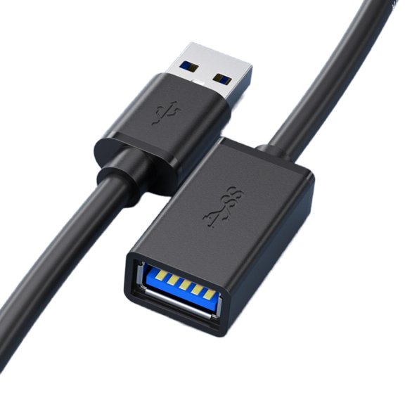 GHDYYPPDEHG-USB Cable, USB3.0 AM to AF 1.5M / 4.9ft, Type A Female to A Male Data Transfer 5Gbps for Data Transfer and Charging Adapter, Keyboard, Mouse, Printer, USB Flash Drive etc (1.5m)