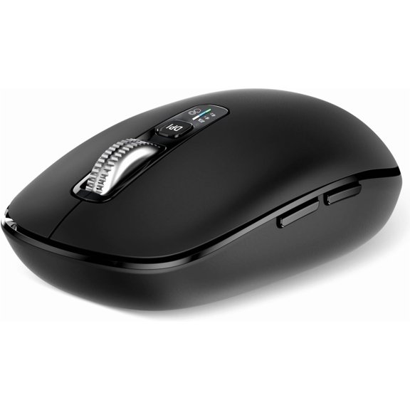 GHDYYPPDEHG-Wireless Bluetooth Mouse,USB+BT2,Multi Device Ergo Full Size Mouses-big Hand,Metal 4-Way Super Scrolling, 3000 DPI,10 Buttons,Plug&Play,Quiet,w/ 2 Batteries,Mice for Laptop,Computer,Tab