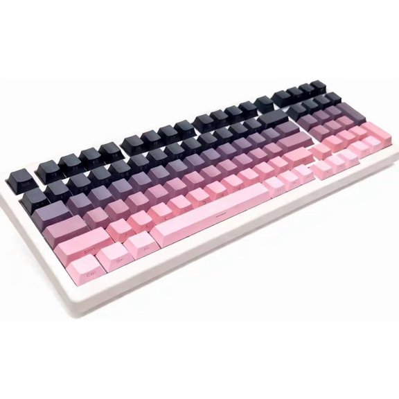 GHDYYPPDEHG-keycaps for Mechanical KeyboardCustom keycapsCompatible with 61/68/84/87/98/108Applicable to Cherry gateron mx MechanicalGradient (BlackBerry)