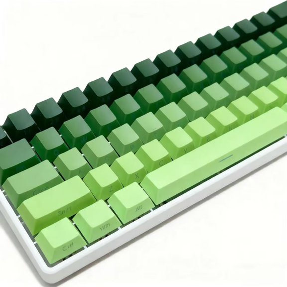 GHDYYPPDEHG-keycaps for Mechanical KeyboardCustom keycapsCompatible with 61/68/84/87/98/108Applicable to Cherry gateron mx MechanicalGradient (Green)