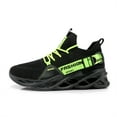 thumbnail image 1 of GHFKKB Men's Fashion Sneakers Breathable Mesh Running Shoes Blade Non Slip Soft Sole Casual Athletic Walking Shoes, 1 of 5
