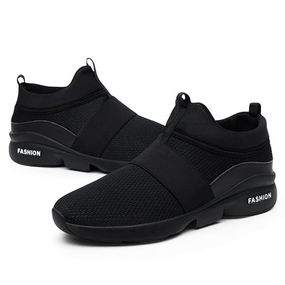 GHFKKB Men's Running Knit Comfortable Lightweight Breathable Casual Sports Shoes Fashion Sneakers Slip-On Walking Shoes
