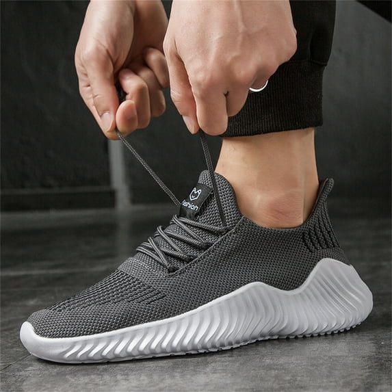 GHFKKB Men's Running Shoes Breathable Comfortable Walking Shoes Casual Mesh Fitness Shoes