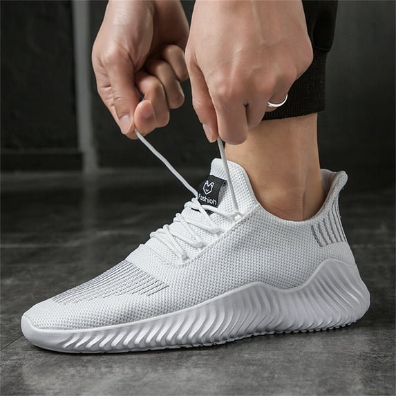 GHFKKB Men's Running Shoes Breathable Comfortable Walking Shoes Casual Mesh Fitness Shoes