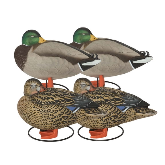 GHG Decoy Systems Full Body Mallard Sleepers, 4 Pack