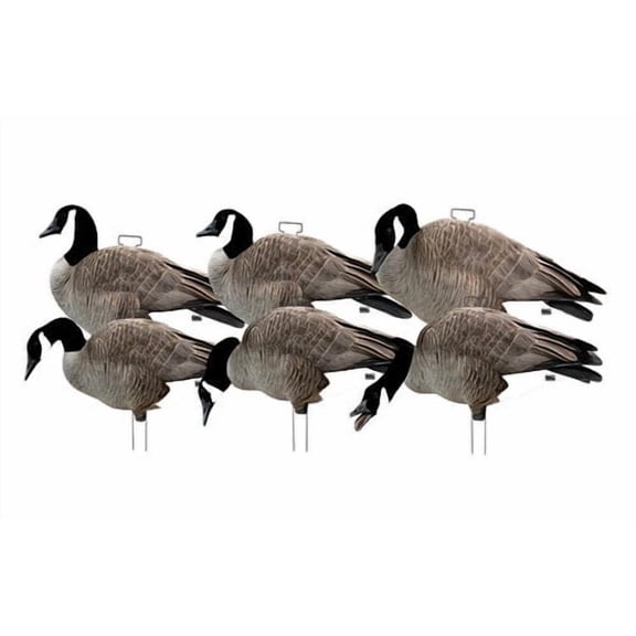 GHG Decoy Systems Fully Flocked Silhouette Canada Goose Decoys, 12 Pack