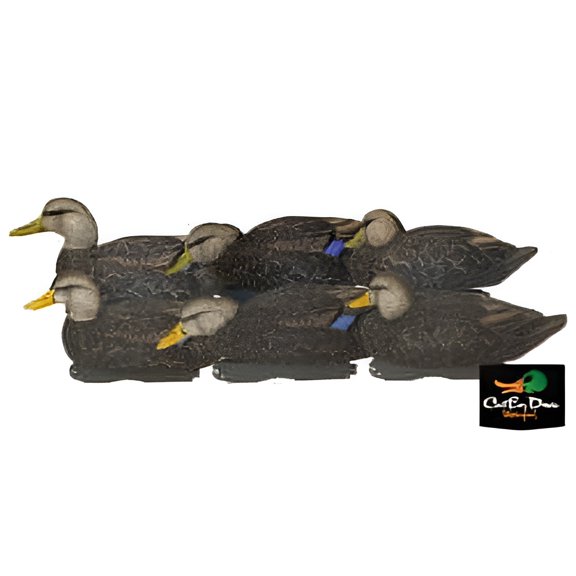 GHG XD Series Pro-Grade Black Duck Decoy 6PK