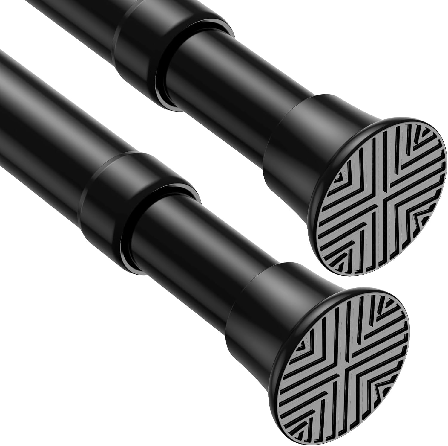 GHGSDH-2pack Spring Tension Rods 23-46 Inch Adjustable black Tension ...