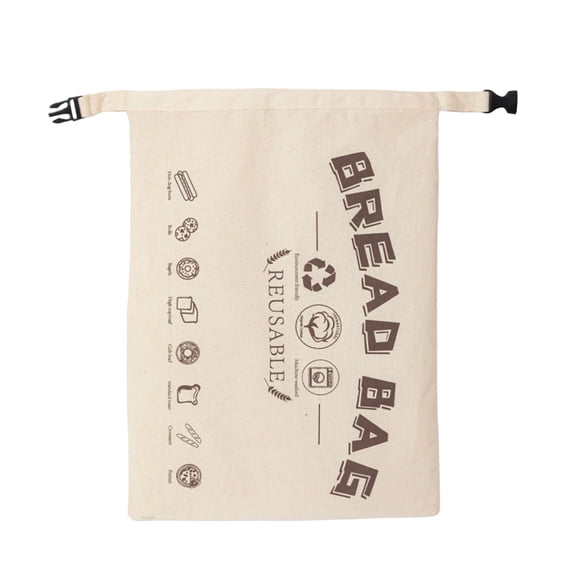GHIIYER Bread Bags for Homemade, Reusable Cloth Bag, Easy to Clean, Kitchen Storage Containers D Size A