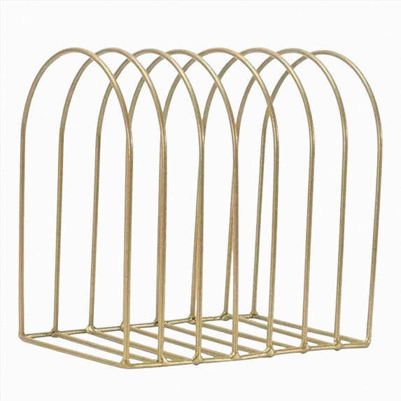 GHIIYER Desktop Wall Storage Rack Hat Rack Store Shelf Rack Home Desktop Display Craft Supplies Gold One Size