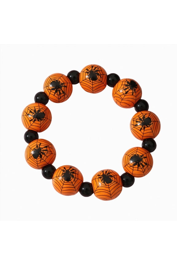 Halloween Bracelets Pumpkin Stretch Stackable Bracelet Cute Halloween Accessories C One Size