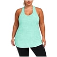 thumbnail image 1 of GHIIYER Plus Size Workout Tops for Women Sleevless Racerback Vest Top Athletic Yoga Running Shirts Size 2XL, 1 of 6