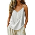 thumbnail image 1 of GHIIYER Sleeveless V Neck Tank Tops for Women with Pockets Solid Casual Blouses Camisole Top Size 2Xl, 1 of 7
