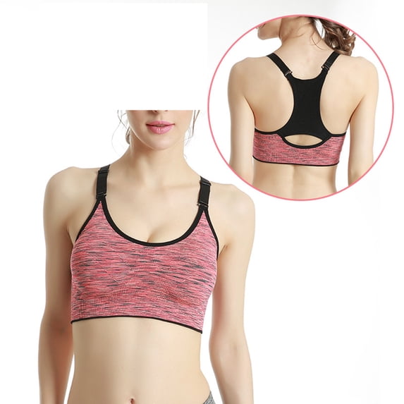 GHIIYER Women Sports Yoga Fitness Bras Running Tank Tops Stretchy Wirefree Workout Bra Size S