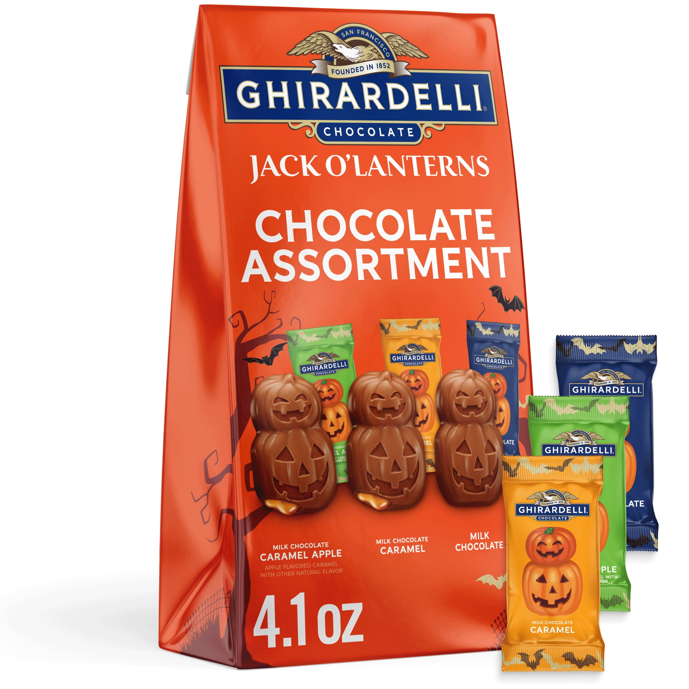 Ghirardelli Jack O' Lanterns Chocolate Assortment, 4.1 oz