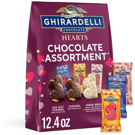 GHIRARDELLI Chocolate Assortment Hearts , 12.4 oz Bag