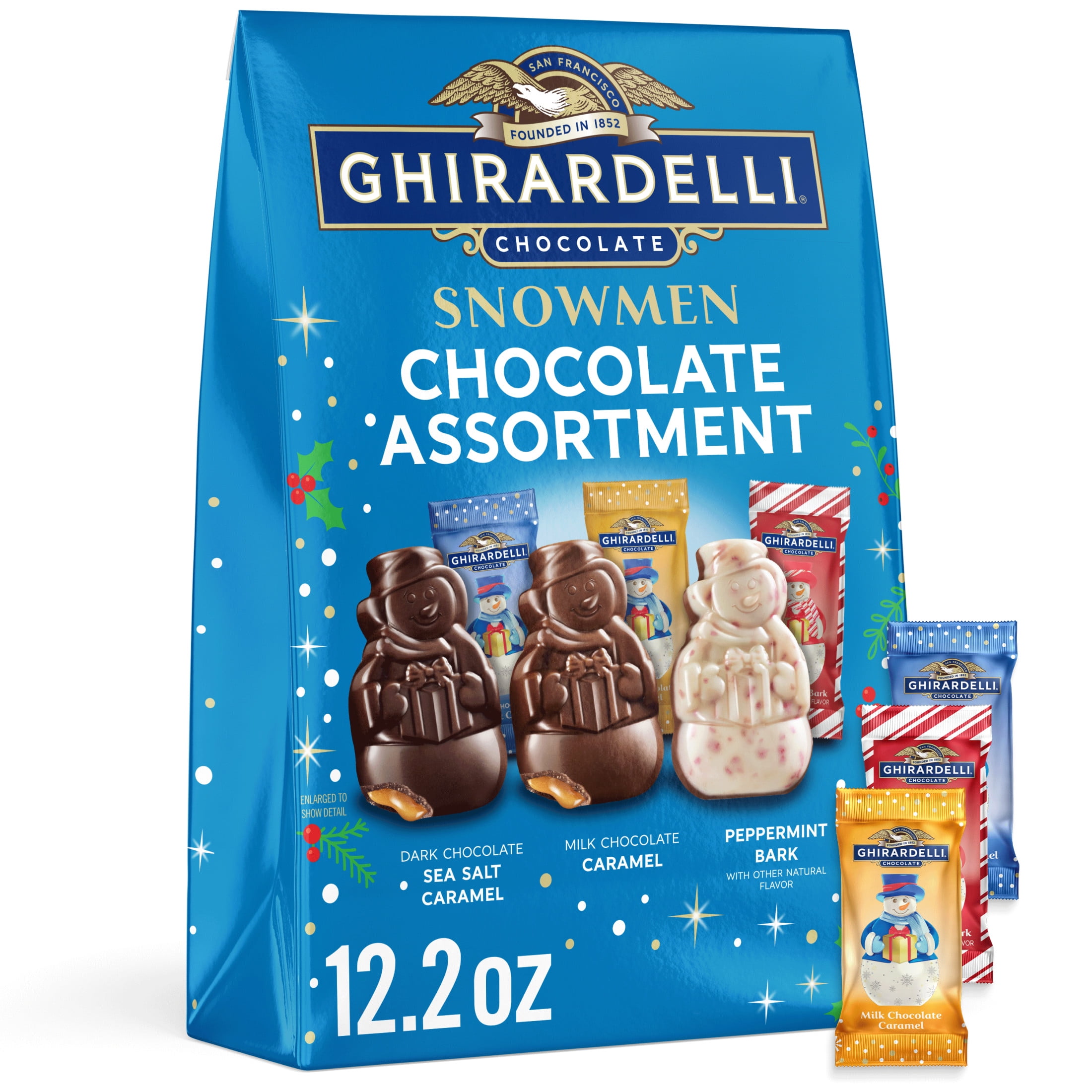 GHIRARDELLI Holiday Assorted Chocolate Snowmen Variety Pack