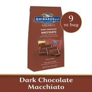 GHIRARDELLI Dark Chocolate Macchiato Squares, 9 oz Bag