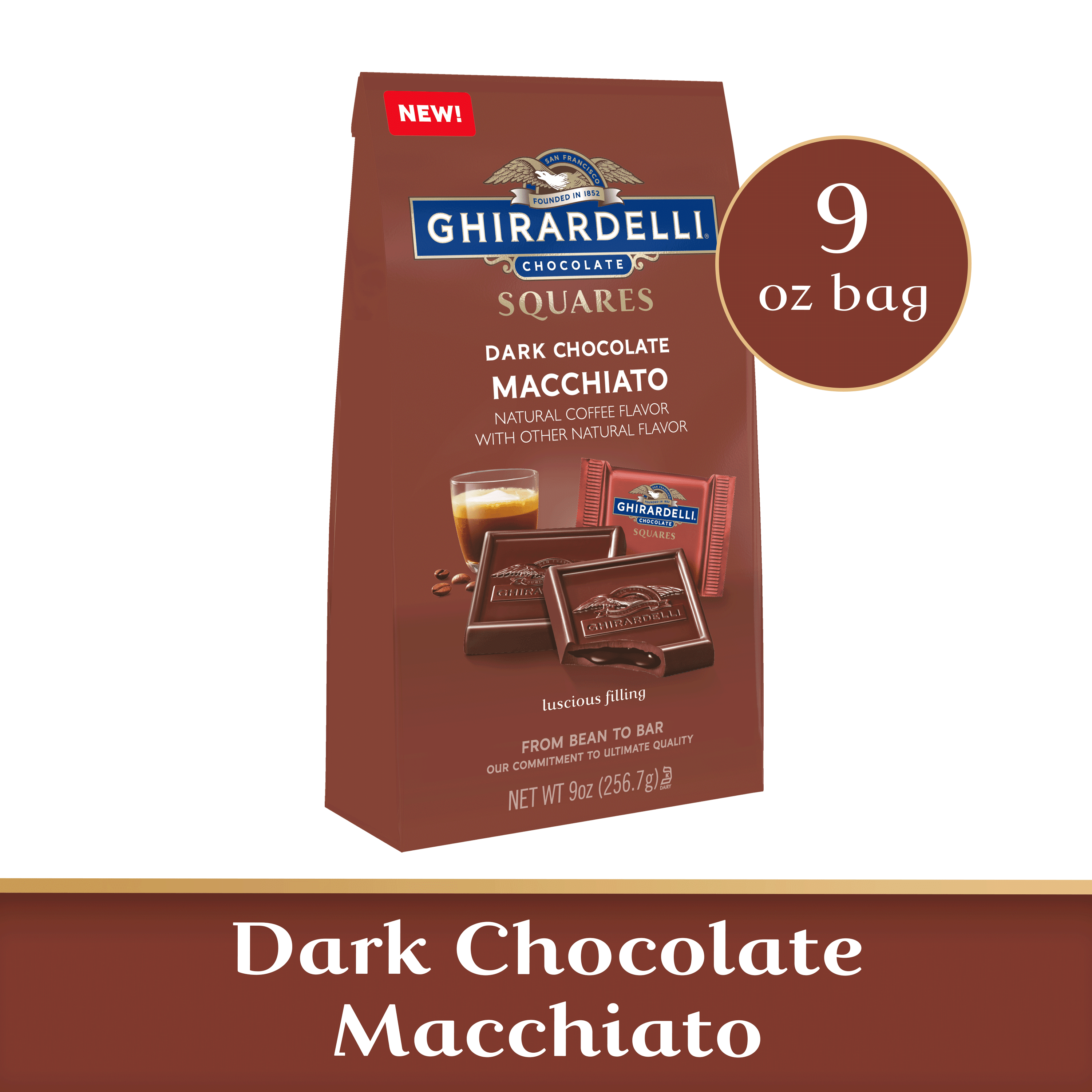 GHIRARDELLI Dark Chocolate Macchiato Squares 9 Oz Bag Walmart ghirardelli-dark-chocolate-macchiato-squares-9-oz-bag-walmart
